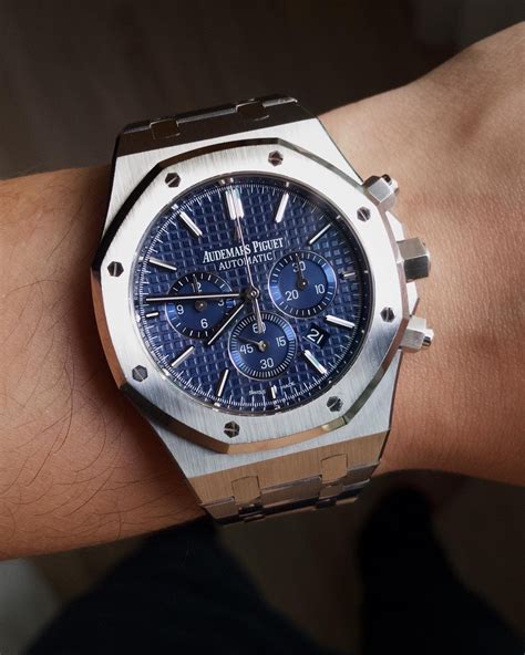 audemars piguet royal oak chronograph blue|royal oak selfwinding chronograph price.